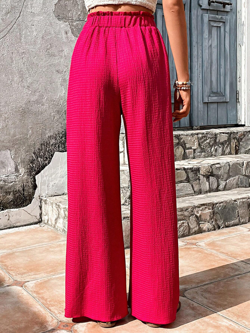 Women's Daily Streetwear Solid Color Full Length Casual Pants Wide Leg Pants display picture 24