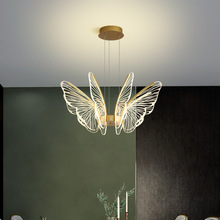 北欧设计师款蝴蝶书房吊灯现代简约大气轻奢客厅卧室创意个性灯具