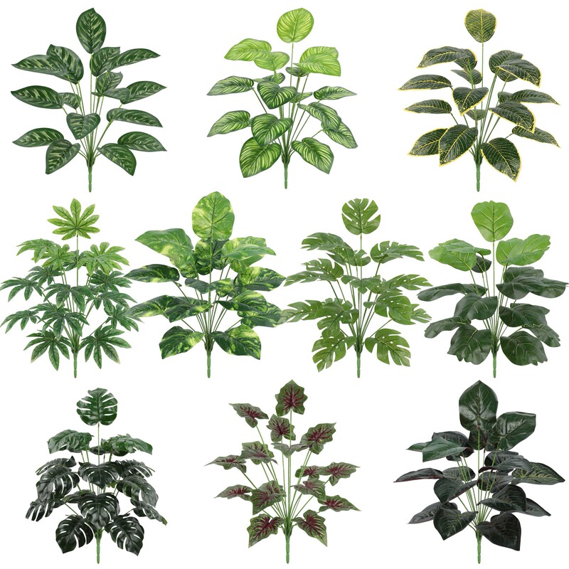 Simulation of green plants 18 artificial tortoise leaf home exhibition hall plant wall decoration photography photo green plants