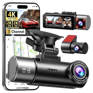 4K Avtomobil Videoqeydiyyatçısı, Quraşdırma Tələb Olunmur, Üçqat Qeyd