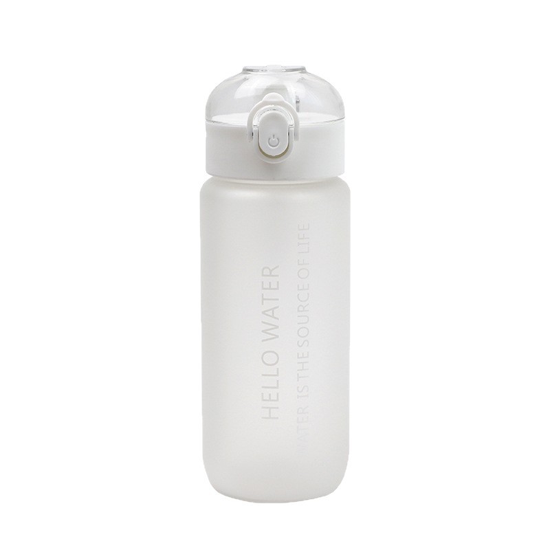 Hervidor deportivo esmerilado taza de plástico de alta capacidad portátil de 600ml taza de bebida directa deportiva al aire libre