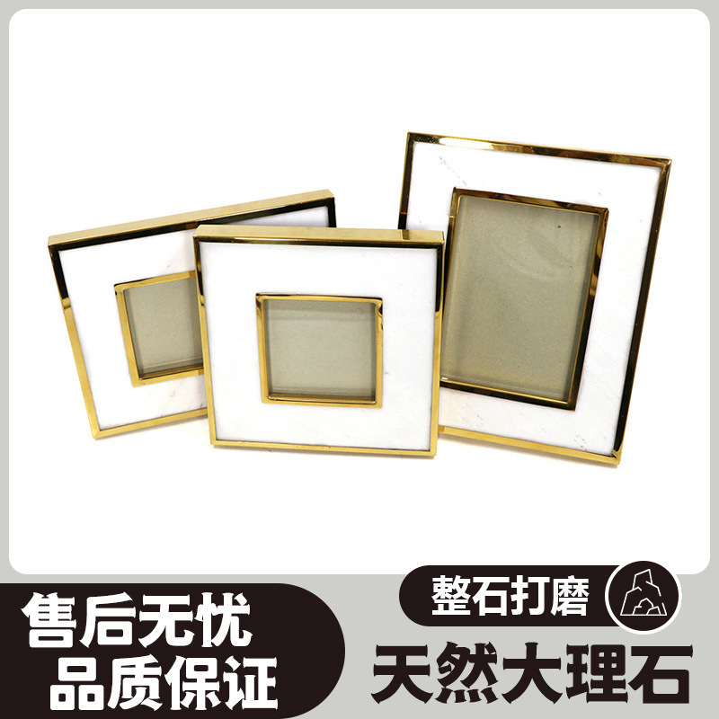 Customized Scandinavian Ins Style Gray and White Marble Photo Frame Study Living Room Model Room Home Soft Decoration Ornaments Customized Scandinavian Ins Style Gray and White Marble Photo Frame Study Living Room Model Room Home Soft Decoration Ornaments