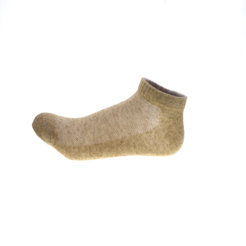 Original Color Linen Socks for Men and Women, Non-Smelly, Cotton-Linen Thin Style, Sweat-Absorbent, Antibacterial, Deodorant, Mesh Short Socks, Casual Short Tube Socks