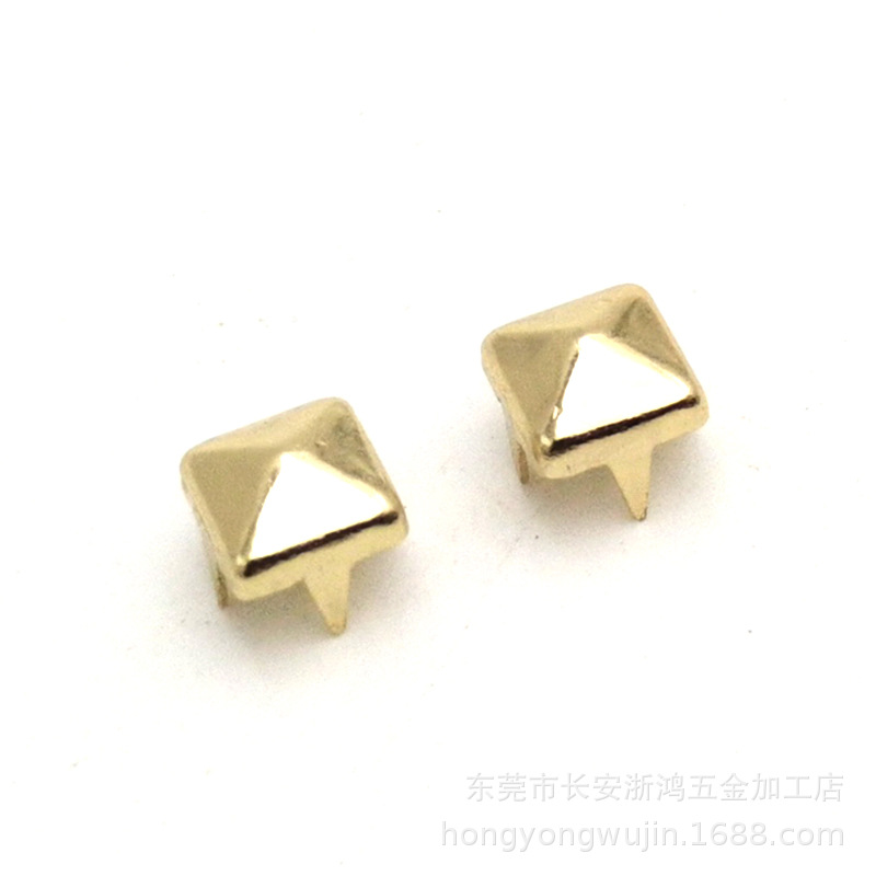 现货供应两脚四方爪珠钮扣 服饰箱包配件 11.5mm 四方爪珠