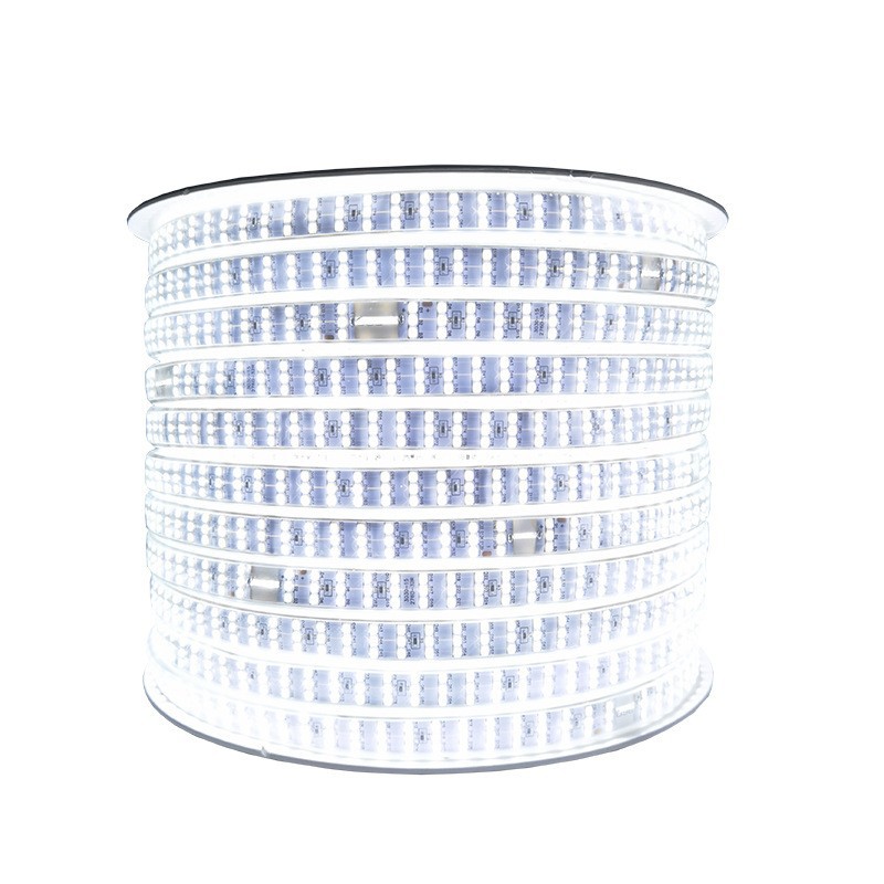 LED 스트립 220V 고전압 2835 276 개의 3 열 50CM 원 컷 야외 방수 엔지니어링 조명 스트립
