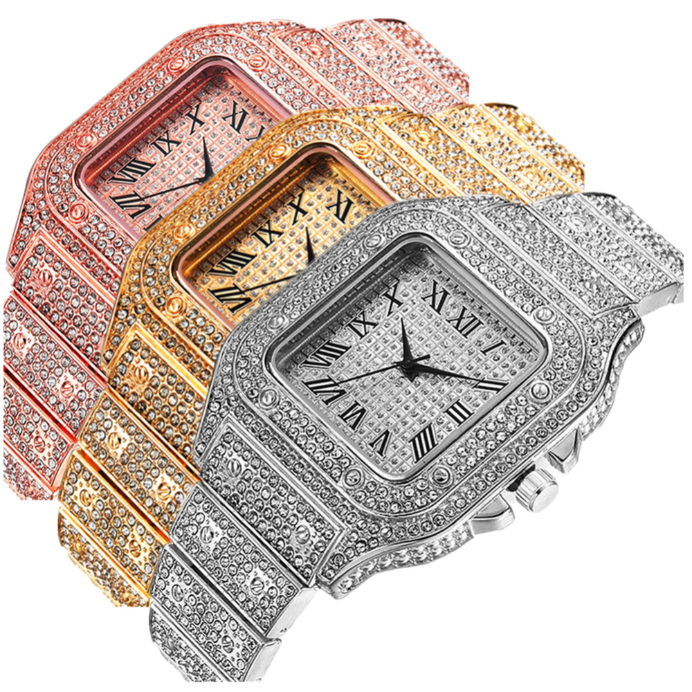 500g Weight Ordinary Glass Mirror Material Stainless Steel Strap Material Fashion Solid Color Snap Button Quartz Women's Watches
