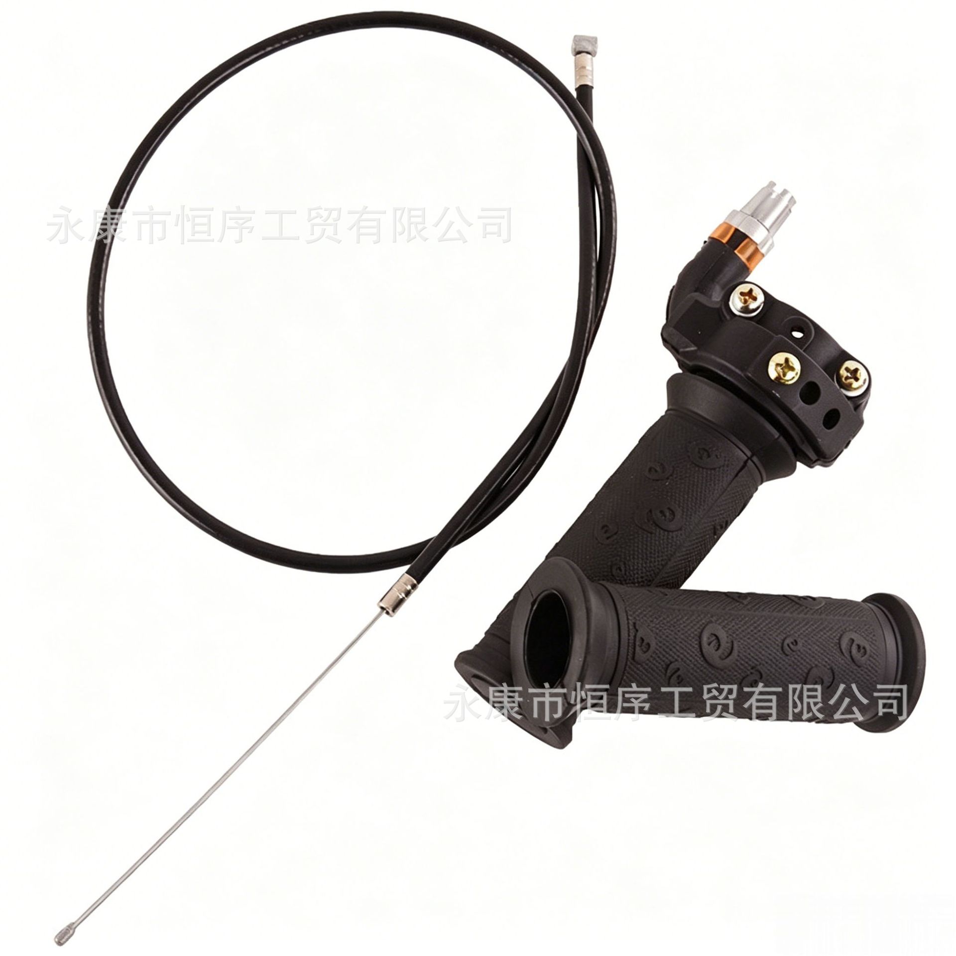 49Cc Mini Sports Car, Small Scooter Throttle Grip, Throttle Cable, Two-Stroke Engine, Small Off-Road Vehicle, Visible Throttle Grip Cover
