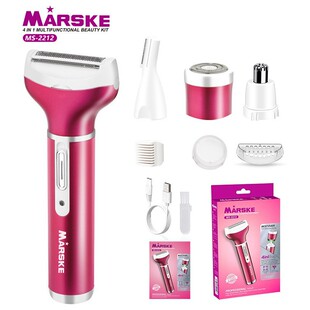 Cross-border Electric ladies hair shaver eyebrow nose hair four-in-one hair removal instrument private parts washing shaving knife multi-head USB