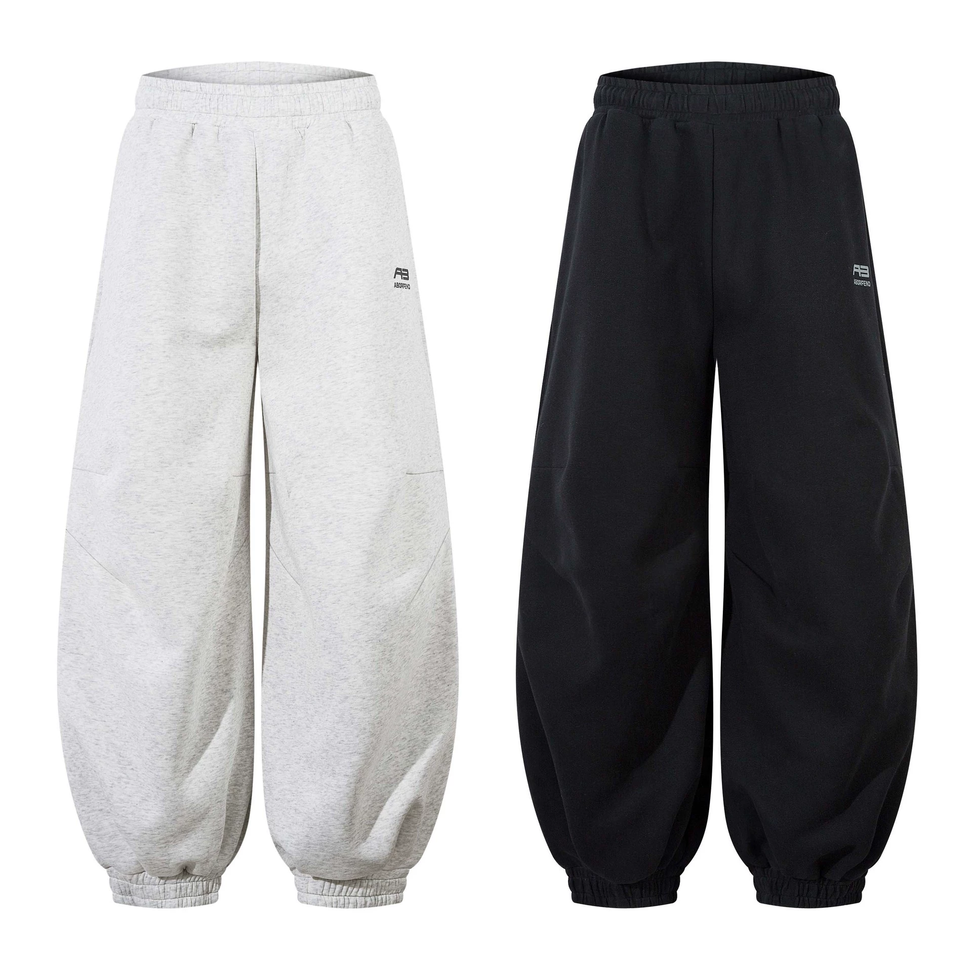 Брюки для мужчин и женщин, oversize, свободный прямой покрой, оптом