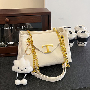 Women's Bag 2025 New Summer Chain Shoulder Underarm Bag Large Capacity Fashion Commuter Tote Bag