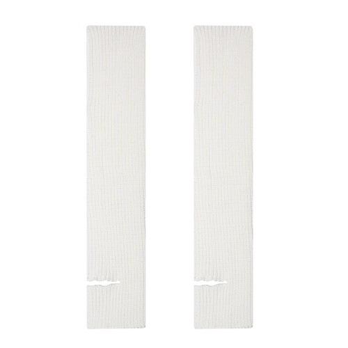 Knitted socks jk white socks women's calf sleeves mid-calf socks Japanese thickened warm autumn and winter snow boots pile socks