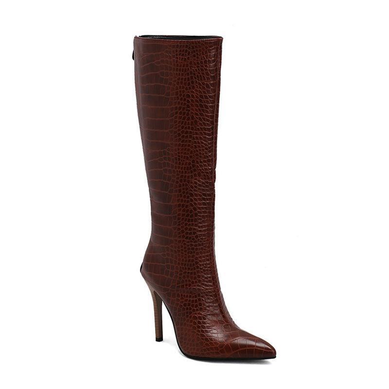 In-Stock 2026 New European and American Style Pointed Toe Stiletto Fashion Women's Boots Autumn and Winter High Boots Export In-Stock 2026 New European and American Style Pointed Toe Stiletto Fashion Women's Boots Autumn and Winter High Boots Export