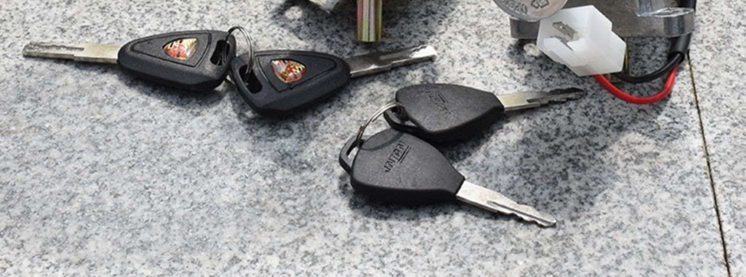 Suitable for Electric Vehicle Door Lock Power Lock 2-Wire 4-Wire Scooter Faucet Lock Battery Car Key Switch