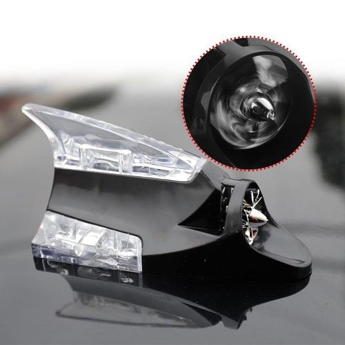 Car anti-rear collision LED flash light Solar shark fin antenna anti-rear collision warning light Wind energy light Wind power light