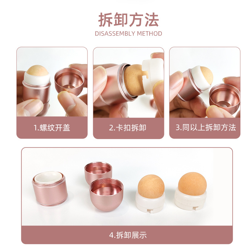 新品双头火山石吸油棒迷你火山石吸油器面部挂饰火山石吸油滚珠