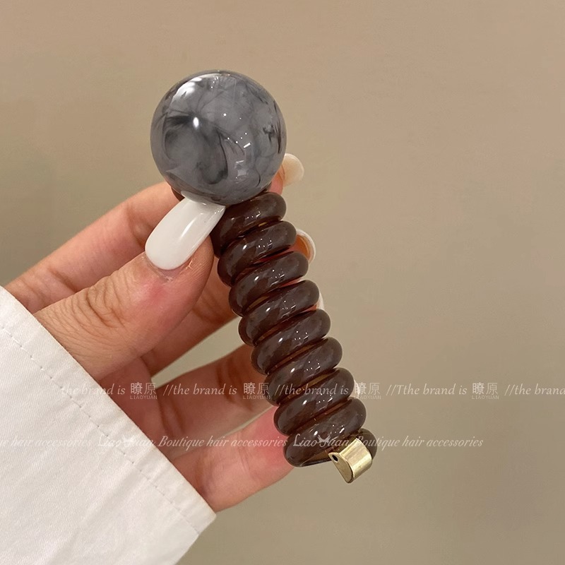 브라운 커피 전화 코드 그레이 비즈