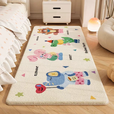 Avtomobil döşəmə paspasları — Rug - blue-elephant-40120cm-point-plastic-bottom-imitation-cashmere