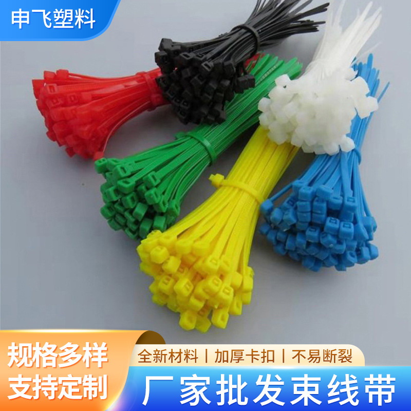 厂家批发尼龙扎带自锁束线带 捆绑带4*5*8*10 3*100 4*200 5*300