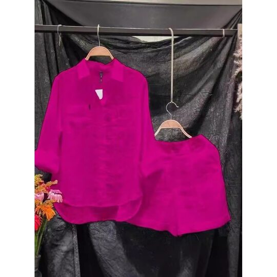 Amazon spring and summer temperament leisure foreign style age-reducing color cardigan fashion long sleeve sports suit foreign trade wholesale