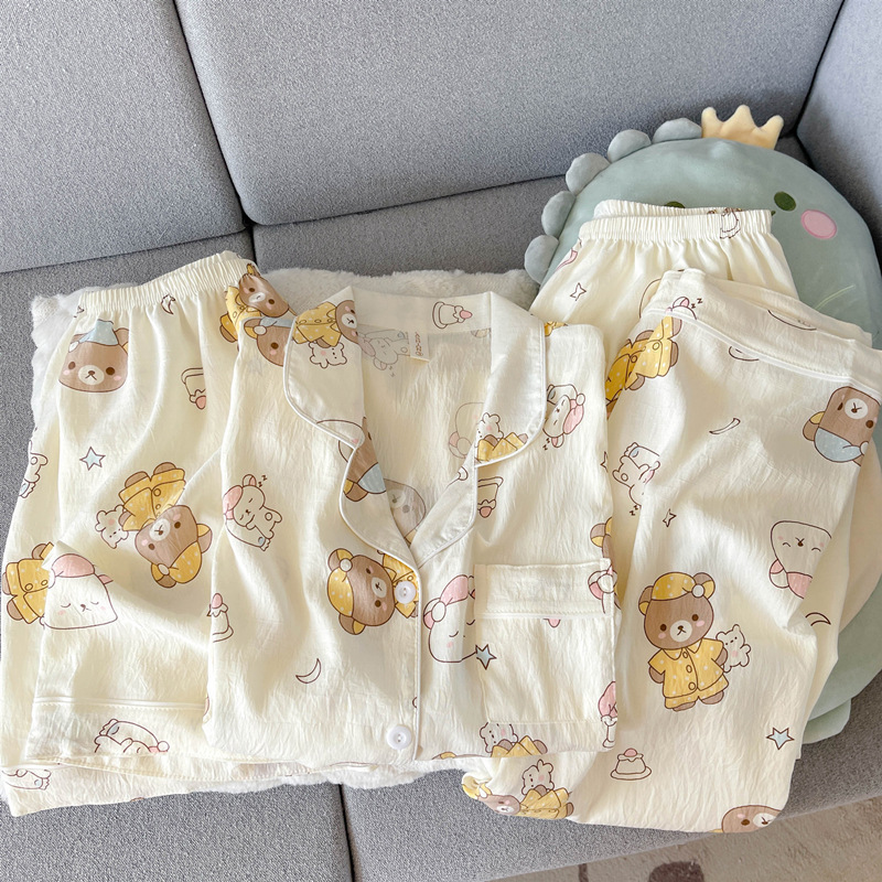 Juego de tres piezas Yunduo Cotton-2852 # Rilunk Bear