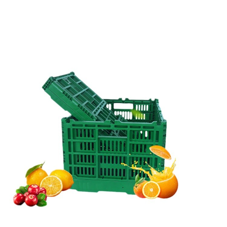 [con cubierta] cesta de rotación plegable KB6040 marco plegable de plástico frutas y verduras frescas transferencia logística rotación de rotación image 6
