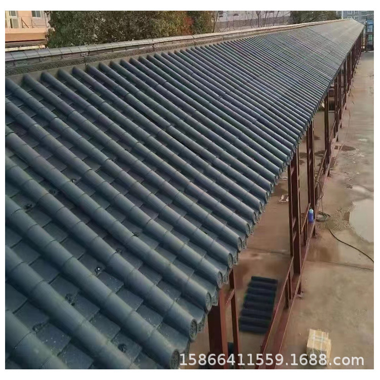 滨州一体瓦门头树脂瓦潍坊一体瓦屋檐烟台塑料一体瓦日照pp一体瓦