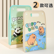 A4卡通手提风琴包文件夹试卷多层大容量小学生专业手拎式卷子收纳