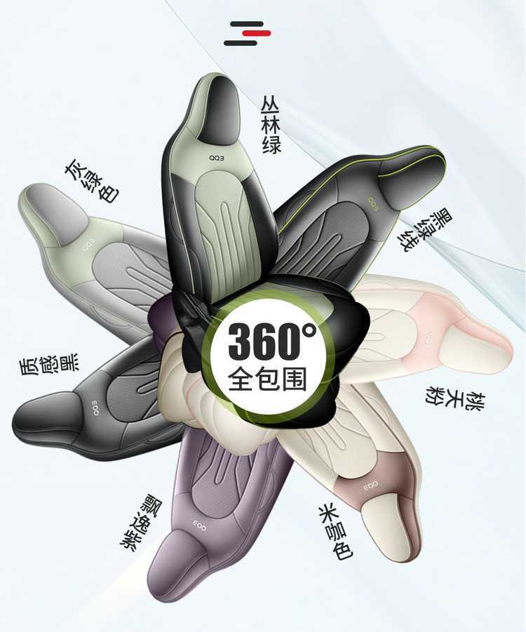 2026 New Model Chery QQ3EV Special Car Seat Cushion 310/420 Sharing Love Edition Full-Coverage Breathable Seat Cover
