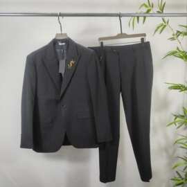 欧美高版本商务装外贸休闲新款 SL西装西服西裤套装 通勤百搭平替