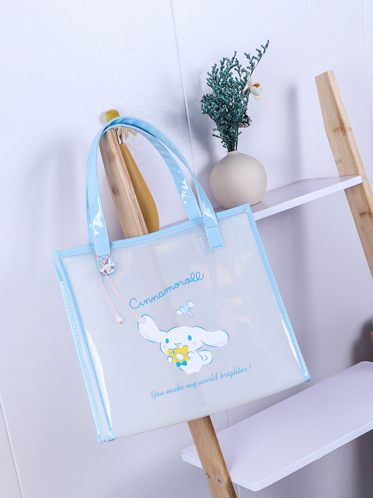 Summer INS jade dog cartoon transparent hand -lifted gift bag…