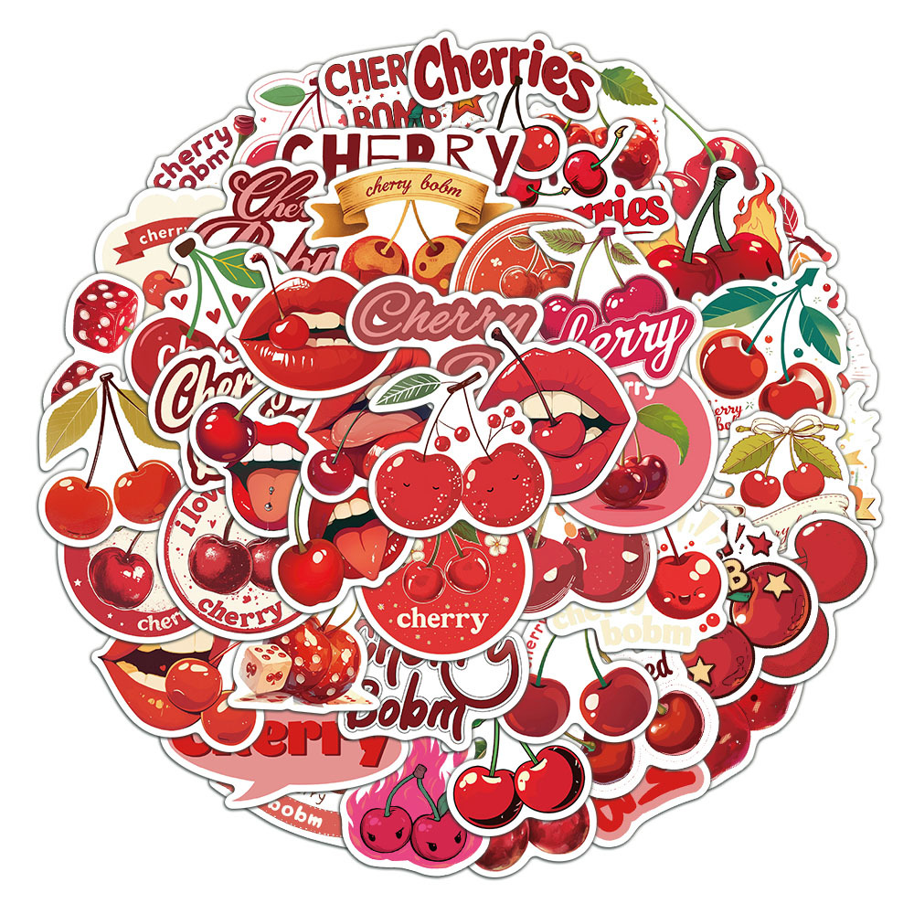 33g Weight Stickers Stationery Type 1 Set Quantity School Occasion PVC Material Cartoon, Letter, Peach, Cherry, Graffiti Pattern Cute Style 1 Set Cartoon Letter Peach School PVC Cute Stickers 无
