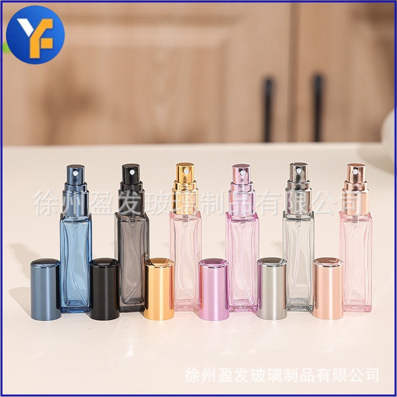 F018 - botella de fragancia portátil de alta calidad 5ml botella de pulverización de muestra pequeña botella vacía de vidrio de alta calidad 10ml pulverizador