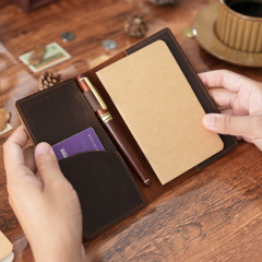 Amazon 牛革 トラベルノート 日記 メモ帳 レザー マガジン オリジナル ハンドメイド 昔ながらのレザー 在庫あり
