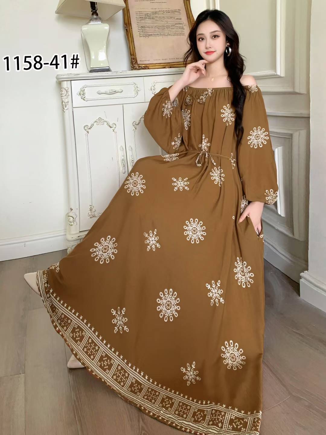 Ropa de mujer de talla grande transfronteriza europea y americana, vestido informal de algodón largo hasta la rodilla, holgado y cómodo, para verano, ropa de maternidad.