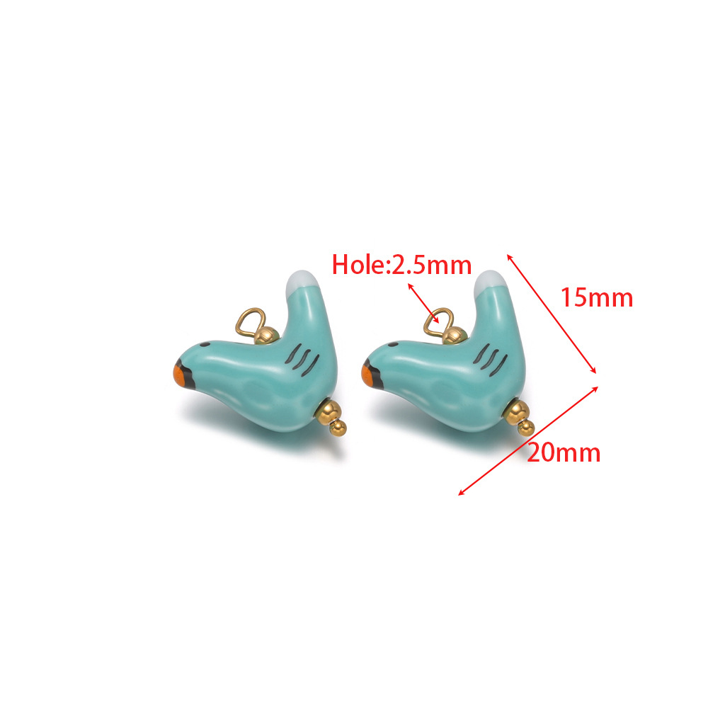Colgante de cerámica pintado y colgante de mariposa paloma de la paz DIY collar versátil joyas de pulsera al por mayor