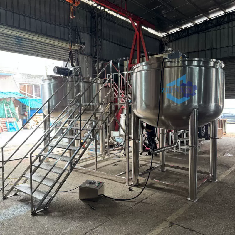 加热搅拌机医药食品不锈钢搅拌罐 双向搅拌乳化锅 刮壁分散罐厂家