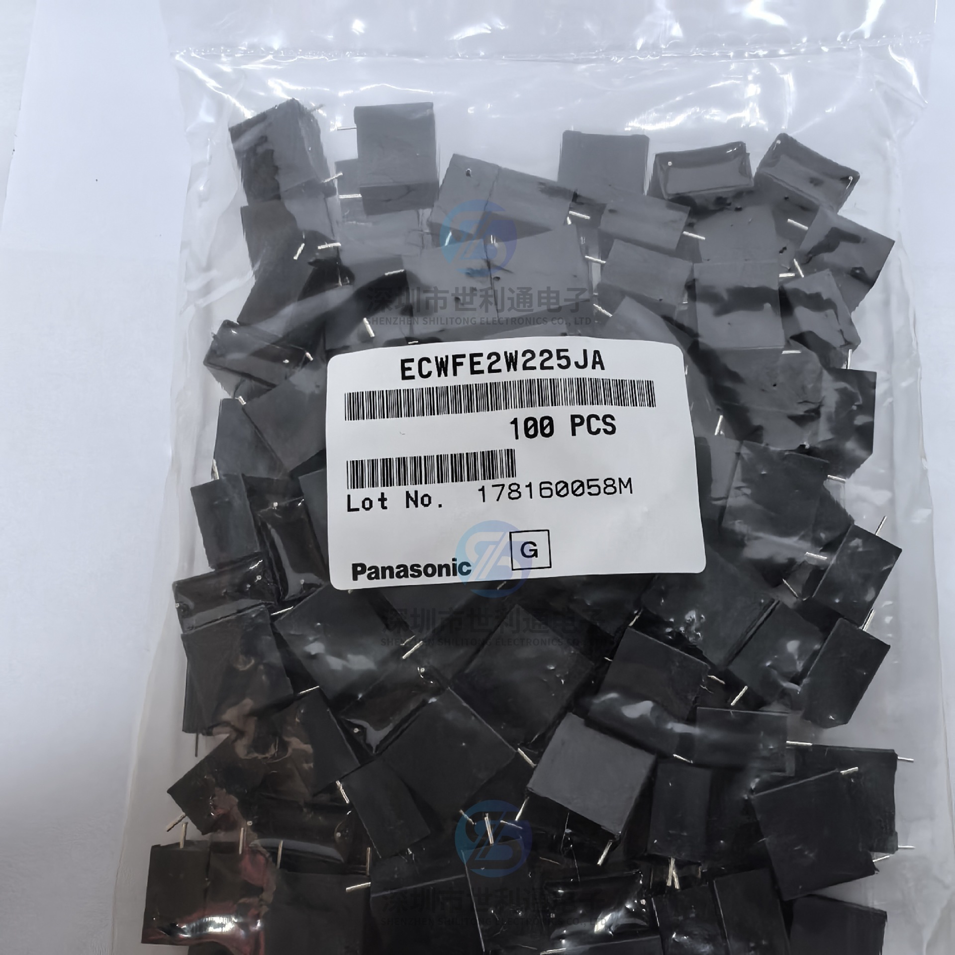 ECWFE2W225JA松下聚丙烯膜电容(CBB) 450V2.2UF ±5% 插件 P=15mm