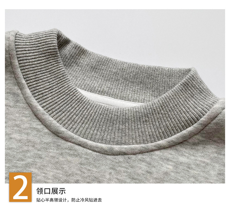 男童加绒卫衣2023秋冬新品儿童一体绒刺绣上衣小童宝宝冬装批发详情15