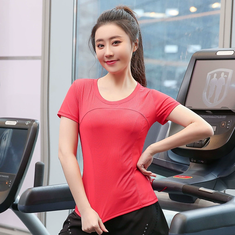 Футболка для йоги больших размеров, Женская свободная летняя одежда для полных девочек, одежда для фитнеса, быстросохнущая одежда, куртка для бега 200 Jin, спортивная одежда