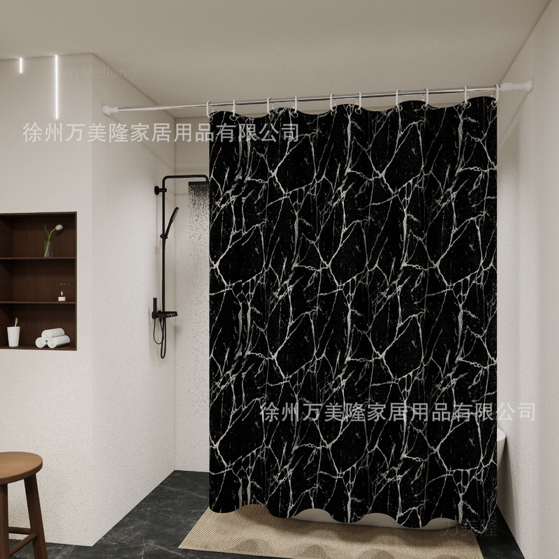 バスカーテン現物カラー3d PEVA防水防かび厚手浴室トイレ入浴遮断カーテンクロスボーダー|undefined