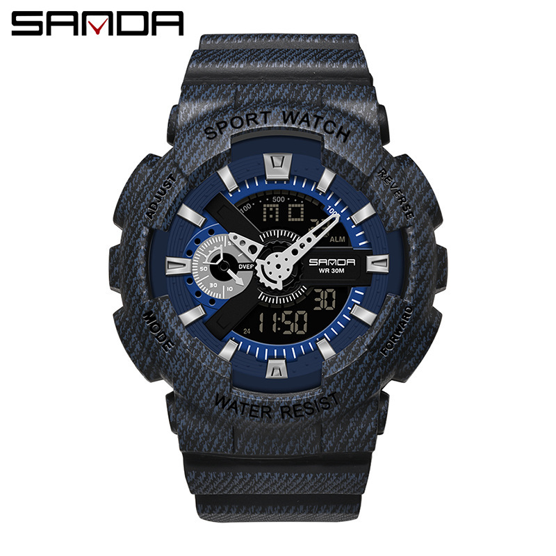 Reloj electrónico multifuncional de alto valor facial de transmisión en vivo de explosión de moda para hombres y mujeres impermeable movimiento de reloj de chicas