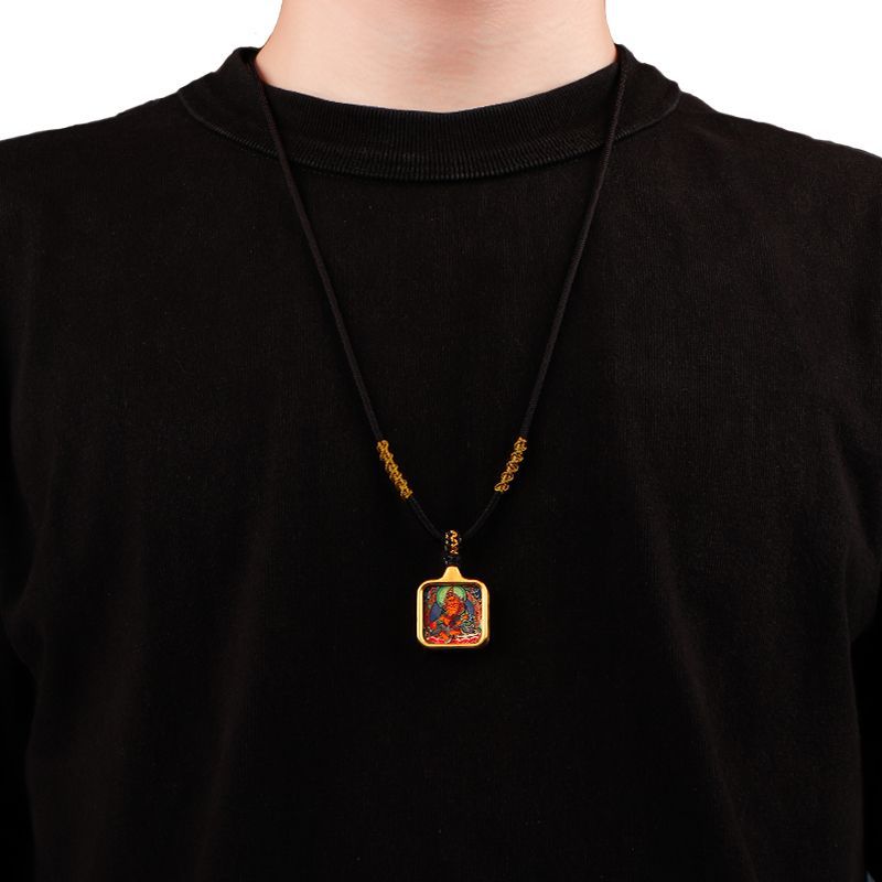 Kaifeng mini colgante Tangka Huang Zakilam tibetano joyería collar de marca budista ventas calientes