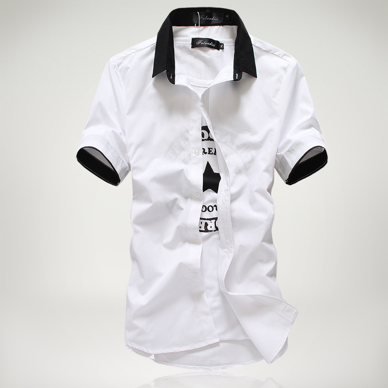 Shirt, trousers, for teenagers, Korean style, slim fit 2