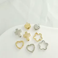 Пластиковые CCB крест цветы вырезают любовь персик замки love Трансграничные DIY браслет браслет ожерелье аксессуары