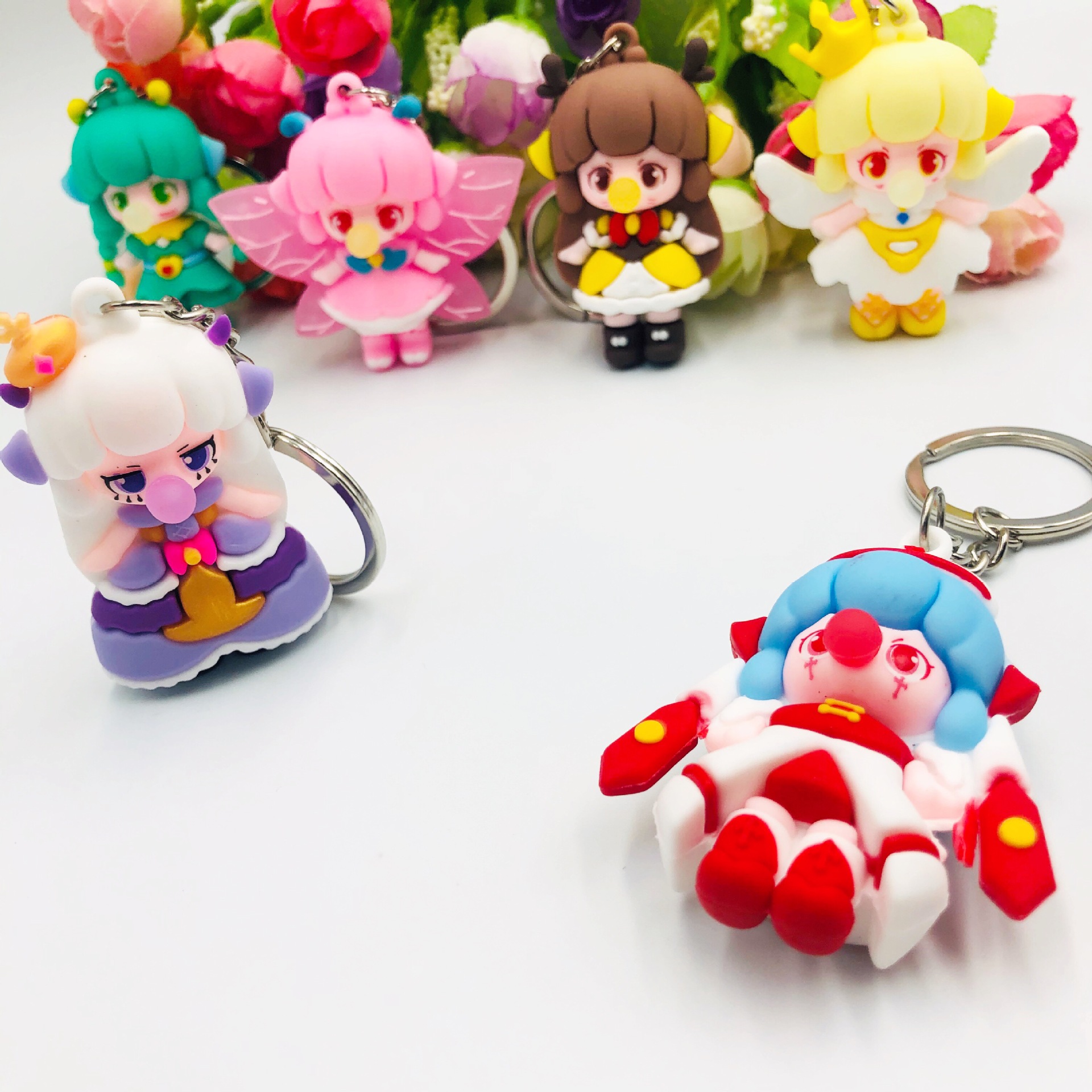 Burbuja elfo llavero muñeca mochila colgante llavero colgante personalizado moda práctico pequeño regalo
