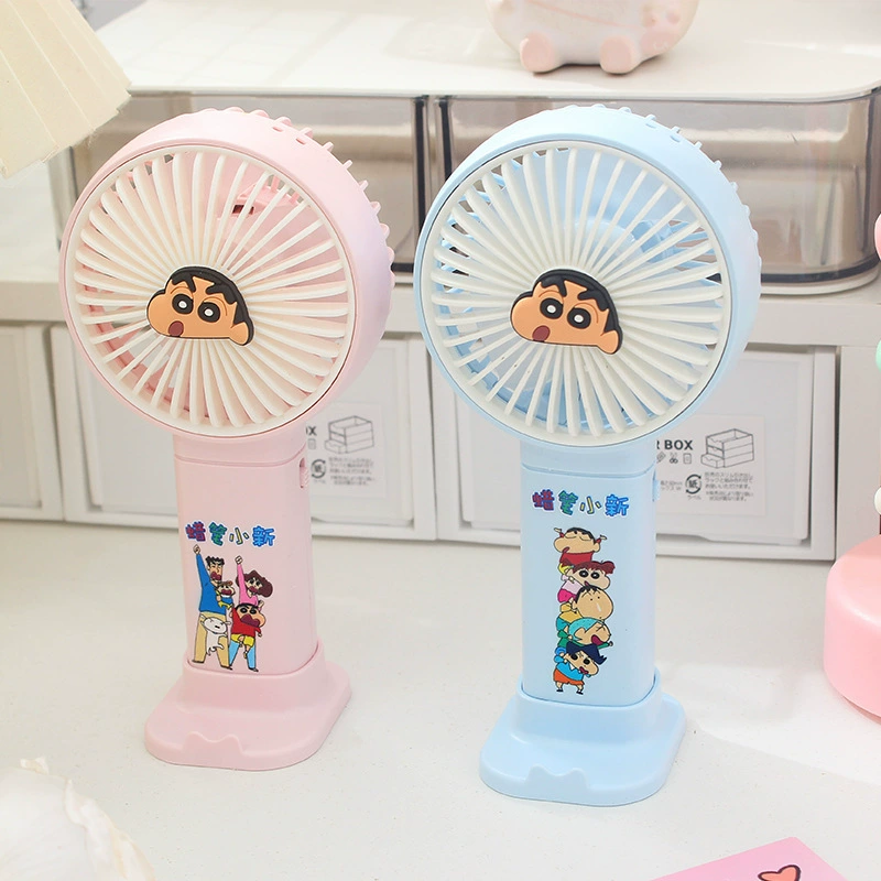 Crayons, handheld small cartoon air fan