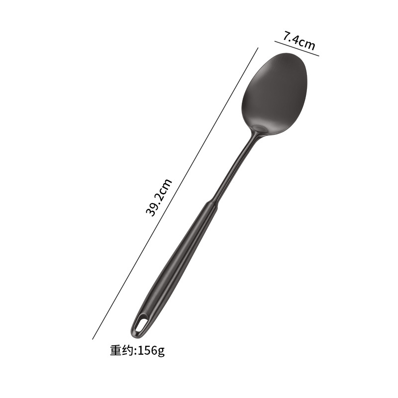 Amazon cocina de acero inoxidable guisado de fideos de pesca lengua cuchara de carne tenedor de patata conjunto de regalo