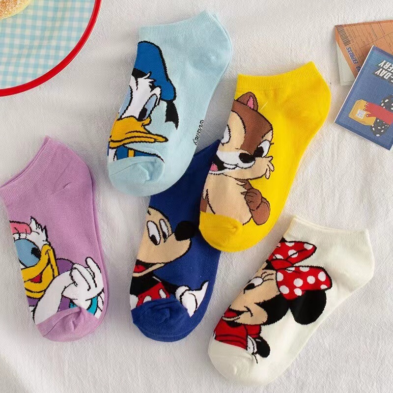 Cartoon Boat Socks in Stock Anime Shallow Socks for Women and Ladies Invisible Socks Non-Slip Silicone Socks Cute Style Socks