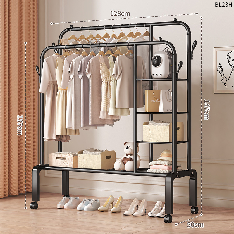 125 [블랙 더블로드] 사이드 3 층 스토리지 그물 휠
