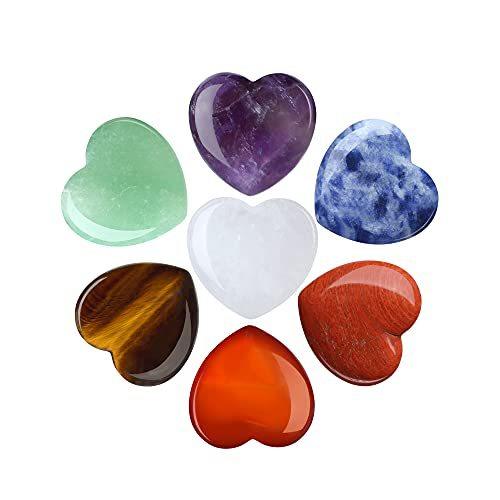 Cross-border natural crystal 30mm heart-shaped gift love natural stone ornaments gem crafts wholesale